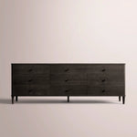 Luvoriel Drawer Dresser — BLACK OAK / 9-DRAWER