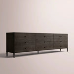 Luvoriel Drawer Dresser — BLACK OAK / 9-DRAWER