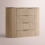 Sopravelle Emperador Tall Drawer Dresser — GREIGE OAK / GREY MARBLE / 50