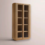 Ethoria Glass Cabinet — NATURAL OAK