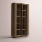 Ethoria Glass Cabinet — BROWN OAK