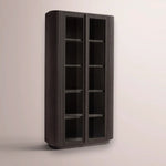Ethoria Glass Cabinet — BLACK OAK