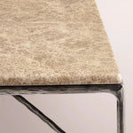 Caloria Thaddeus Marble Square Coffee Table — GOLD MARBLE-BRONZE / 52
