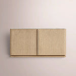 Liromelle Emperador Media Console — GREIGE OAK-GREY MARBLE / 2-DOOR 48