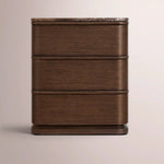 Liromelle Emperador Closed Nightstand — BROWN BRUSHED OAK / BROWN EMPERADOR MARBLE / 20