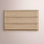 Liromelle Emperador Closed Nightstand — GREIGE BRUSHED OAK / GREY EMPERADOR MARBLE / 38