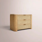 Mivara Closed Nightstand — LIGHT OAK / 32”
