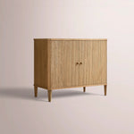 Luvoriel Reeded Sideboard — LIGHT OAK / 2 DOOR 48
