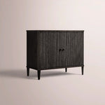 Luvoriel Reeded Sideboard — BLACK OAK / 2 DOOR 48