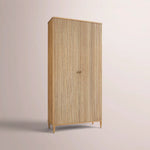 Luvoriel Reeded Cabinet — LIGHT OAK