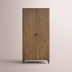 Luvoriel Reeded Cabinet — BROWN OAK