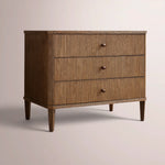 Luvoriel Reeded Closed Nightstand — BROWN OAK / 32