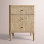 Luvoriel Reeded Closed Nightstand — GREIGE OAK / 20
