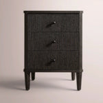 Luvoriel Reeded Closed Nightstand — BLACK OAK / 20