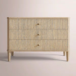 Luvoriel Reeded Closed Nightstand — GREIGE OAK / 38