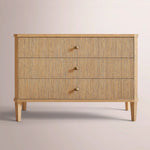 Luvoriel Reeded Closed Nightstand — LIGHT OAK / 38