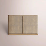 Liromelle Shagreen Sideboard — TAUPE SHAGREEN/GREIGE BRUSHED OAK / DOOR 48