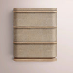 Liromelle Shagreen Closed Nightstand — TAUPE SHAGREEN/GREIGE BRUSHED OAK / 20