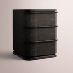 Liromelle Shagreen Closed Nightstand — EBONY SHAGREEN/BLACK BRUSHED OAK / 20