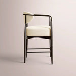 Vavelle Fabric Bar & Counter Stool — BLACK OAK / BRONZE