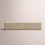 Liromelle Shagreen Rectangular Plinth Coffee Table — TAUPE SHAGREEN/GREIGE BRUSHED OAK / 64