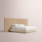 Ethoria Wide Extended Panel Bed with Fabric Base