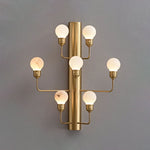 Raggiera Alabaster Globe Wall Sconce