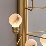 Raggiera Alabaster Globe Wall Sconce