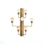 Raggiera Alabaster Globe Wall Sconce