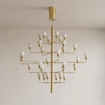 Ramelle Alabaster Tiered Branch Chandelier