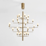 Ramelle Alabaster Tiered Branch Chandelier