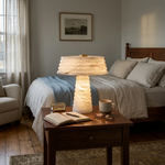 Ribbed Alabaster Table Lamp
