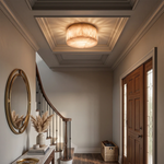 Round Rivage Alabaster Ceiling Lamp