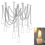 Romilly Alabaster Cascading Cone Chain Chandelier