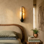 Sculptural Curved Alabaster Wall Lamp