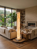 Solenne Alabaster Column Floor Lamp