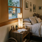 Staggered Fluted Column Alabaster Table Lamp — image 4
