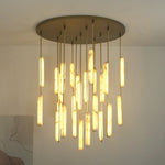 Stalactite Waterfall Linear Alabaster Chandelier