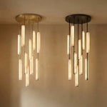 Stalactite Waterfall Linear Alabaster Chandelier