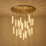 Stalactite Waterfall Linear Alabaster Chandelier