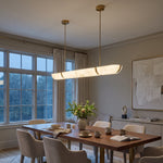 Sylvi Linear Alabaster Trough Chandelier