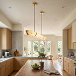Sylvi Linear Alabaster Trough Chandelier