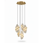 Thalia Cleaved Stone Cluster Chandelier