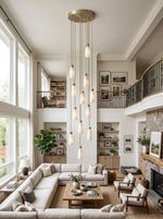 Verity Alabaster Dome Spiral Chandelier