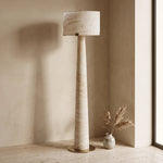 Verity Tapered Column Alabaster Floor Lamp