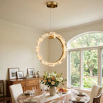 Vertical Ring Alabaster Pendant Lamp — image 2