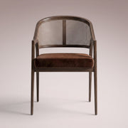 Aylora Dining Arm Chair — MOCHA & BANKS MOCHA
