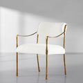 Axton Forge Retro Copper Iron Frame Dining Chair For Dining & Living Room