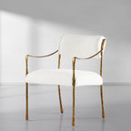 Axton Forge Retro Copper Iron Frame Dining Chair For Dining & Living Room
