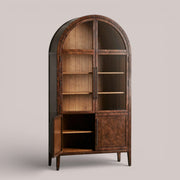 Harlina Burl Glass Cabinet